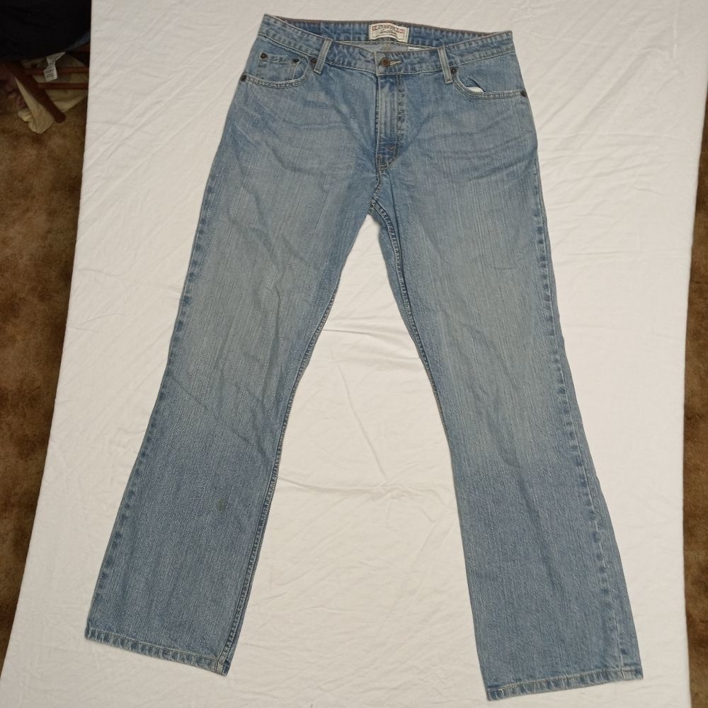 Levi Strauss Signature mid rise bootcut blue jeans misses 12 medium stonewashed